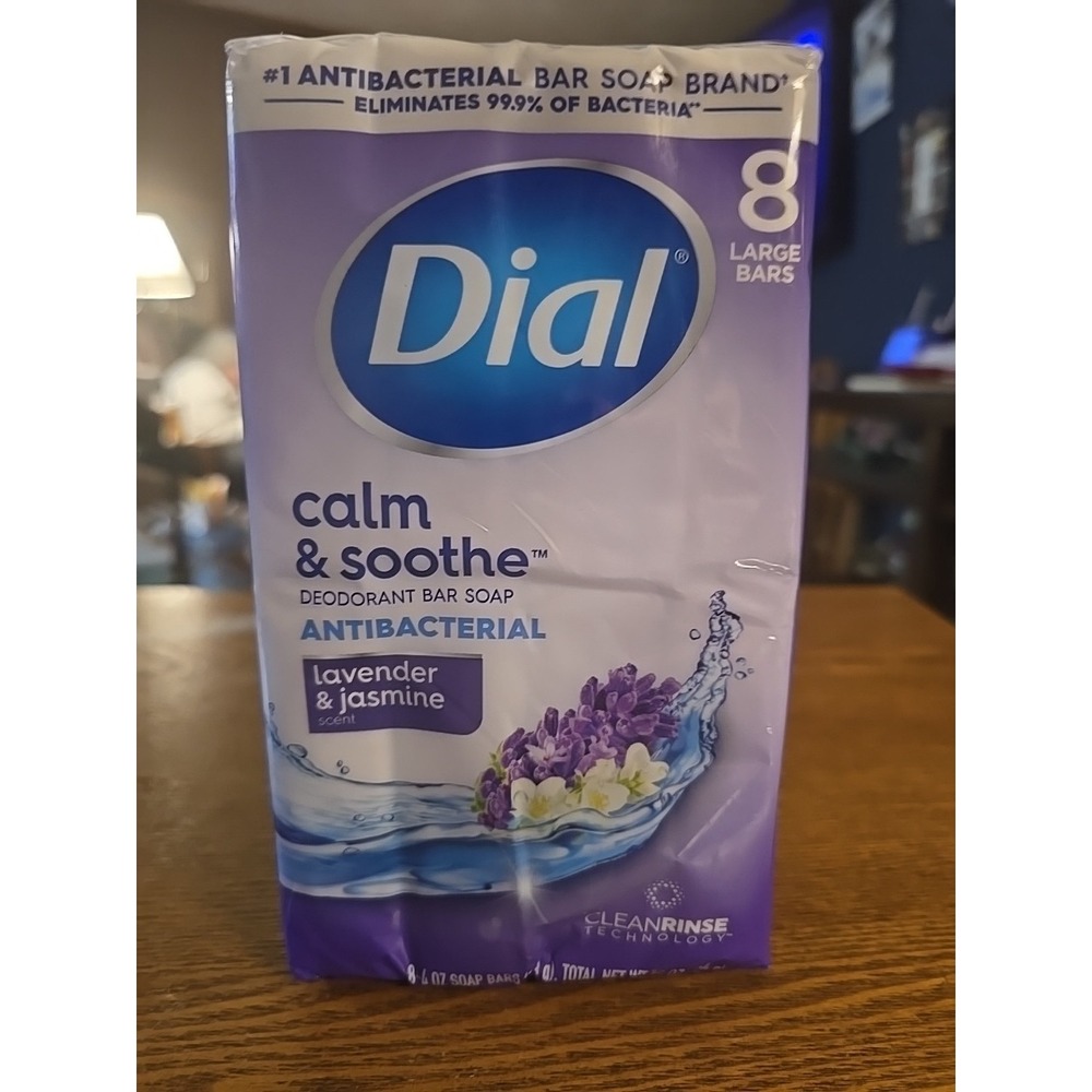 Dial‎ Calm & Soothe Antibacterial Bar Soap, 4 oz., 8 pk.